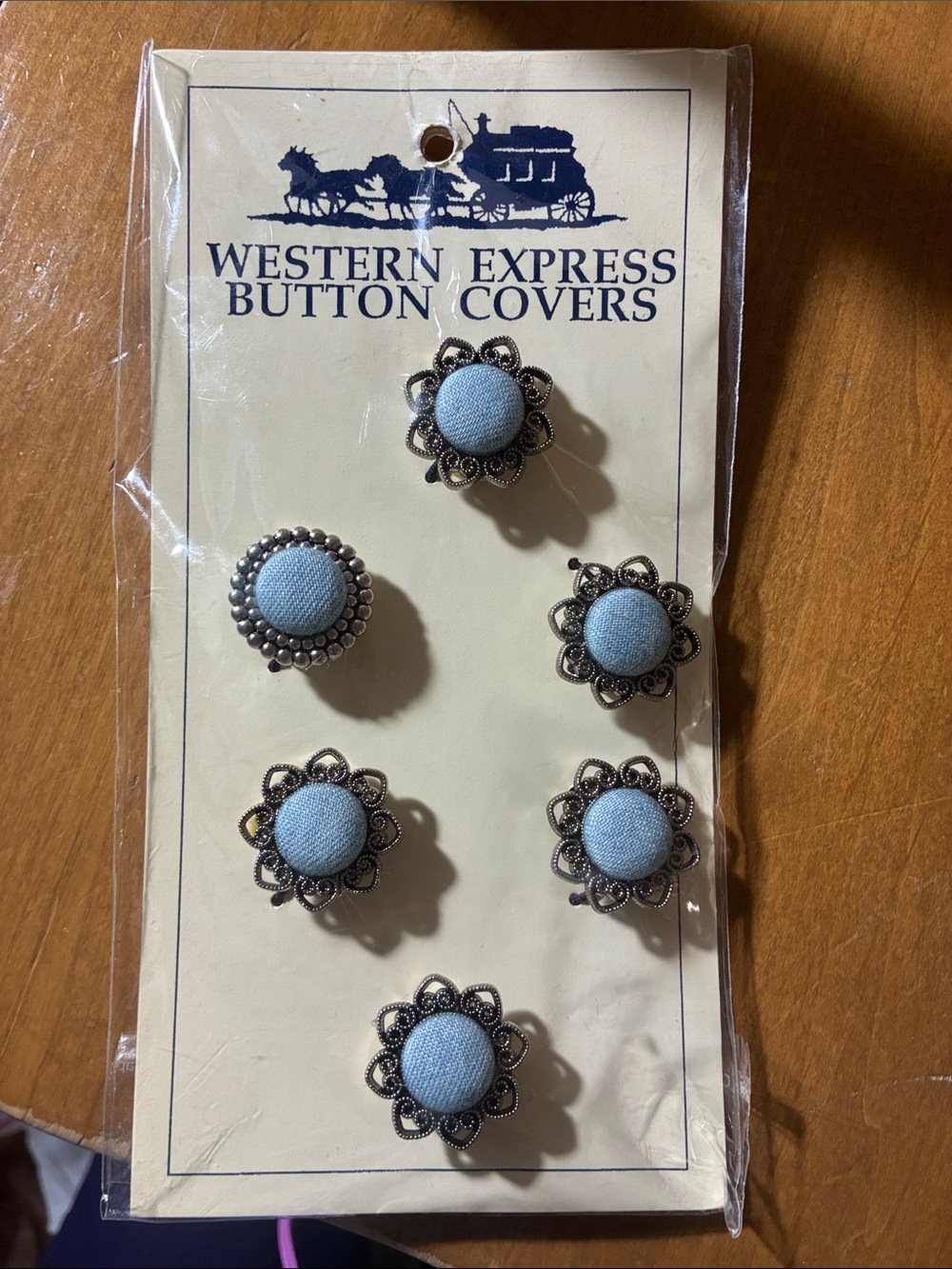 Western Express button Covers (6)
